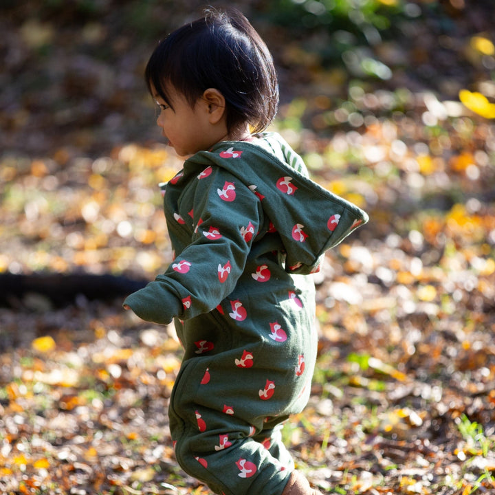 Little Fox Reversible Hooded Snug As A Bug Suit