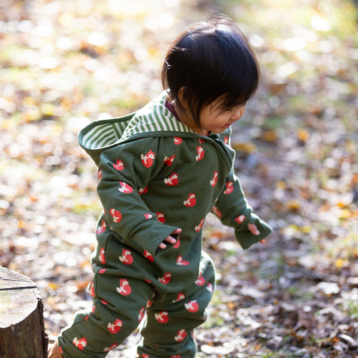 Little Fox Reversible Hooded Snug As A Bug Suit