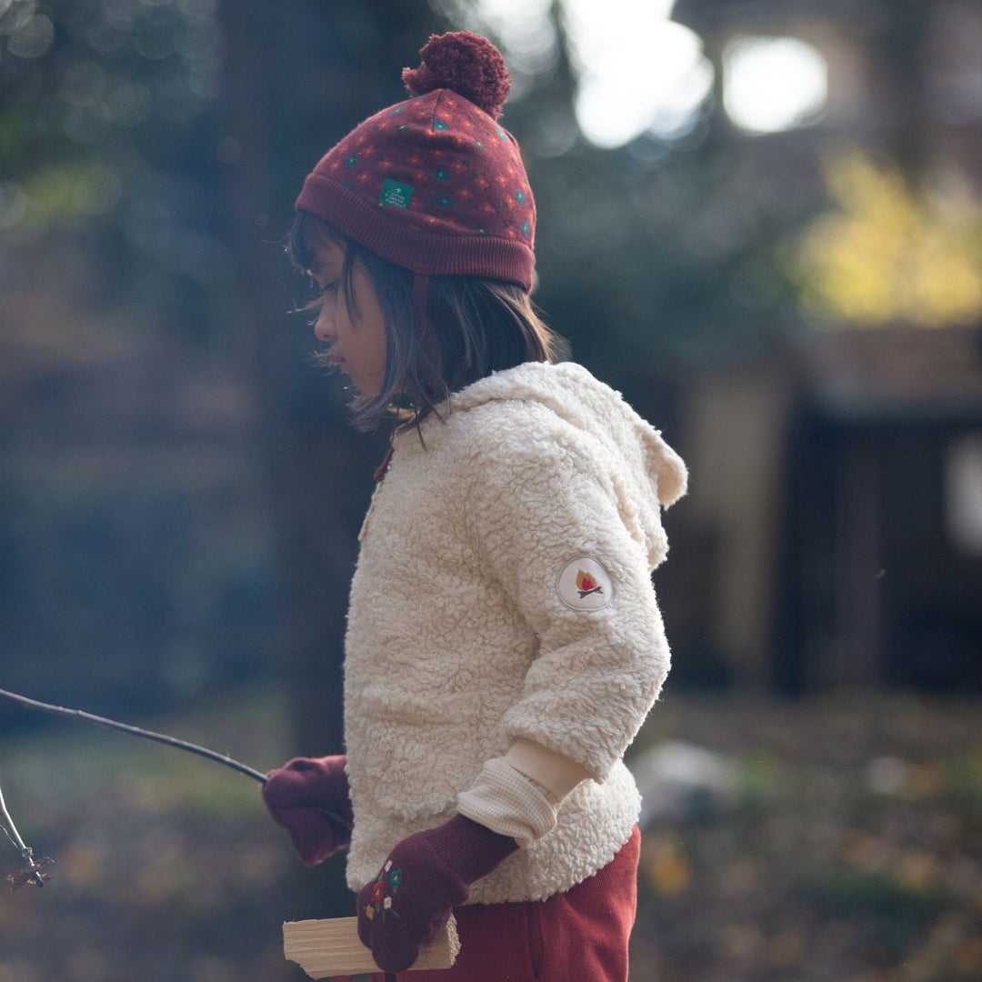 Cosy Organic Sherpa Fleece Campfire Jacket