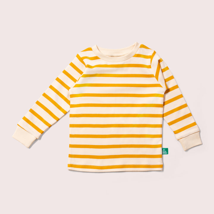 Stripes Forever Gold Organic Pyjamas