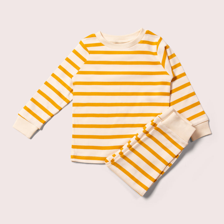 Stripes Forever Gold Organic Pyjamas