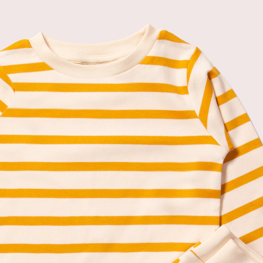 Stripes Forever Gold Organic Pyjamas