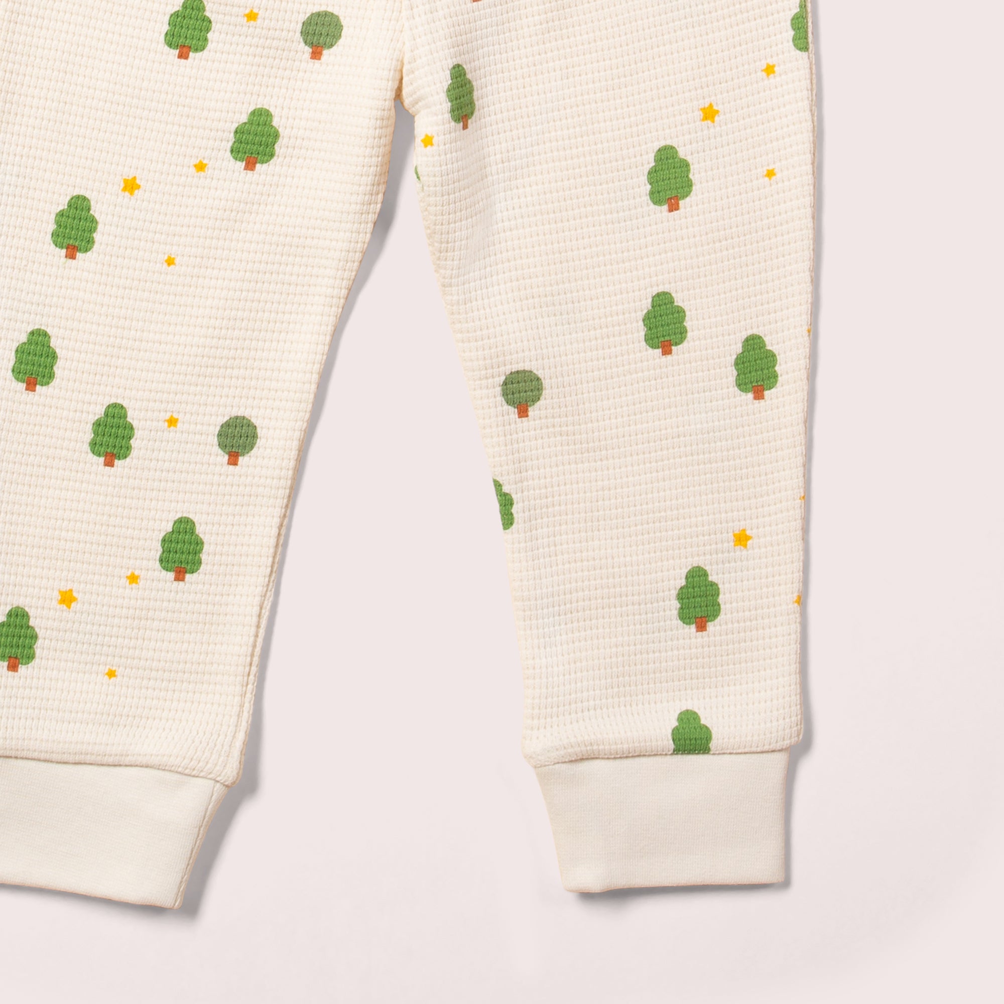 Cream Winter Trees Organic Waffle Pyjamas NOT AVAILABLE for USA/AUS/CAN