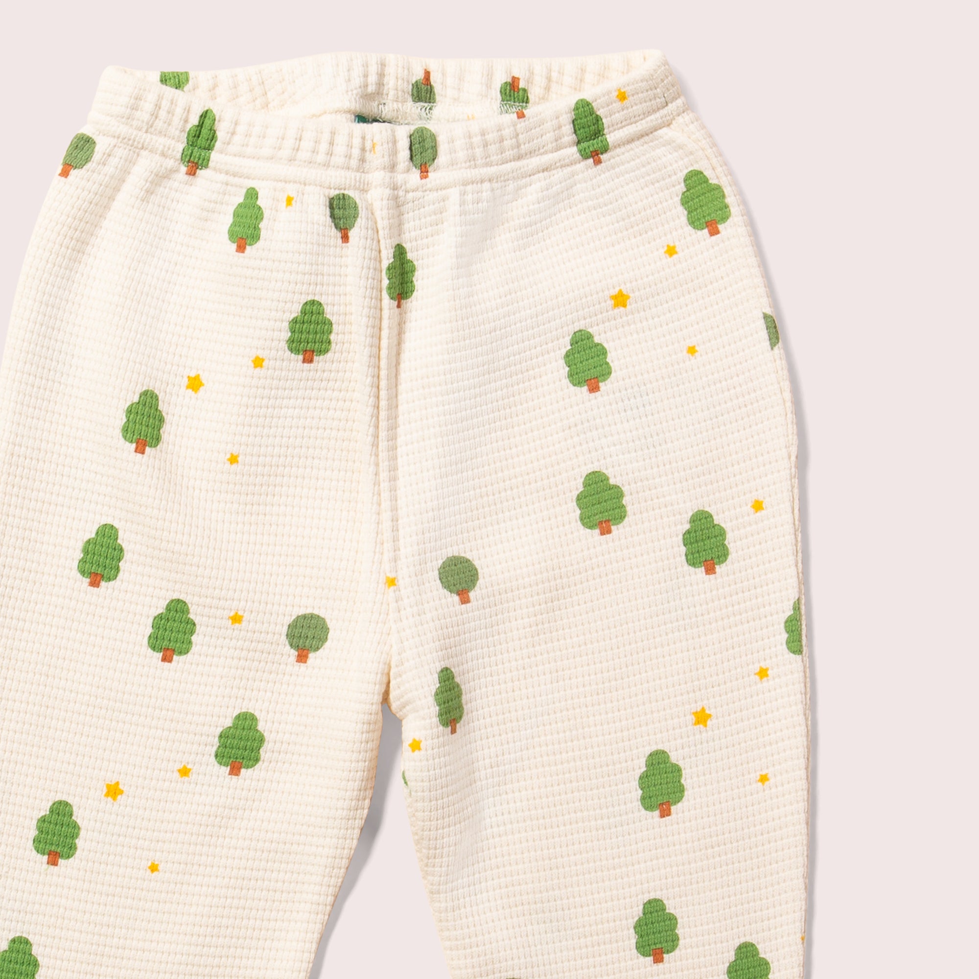 Cream Winter Trees Organic Waffle Pyjamas NOT AVAILABLE for USA/AUS/CAN
