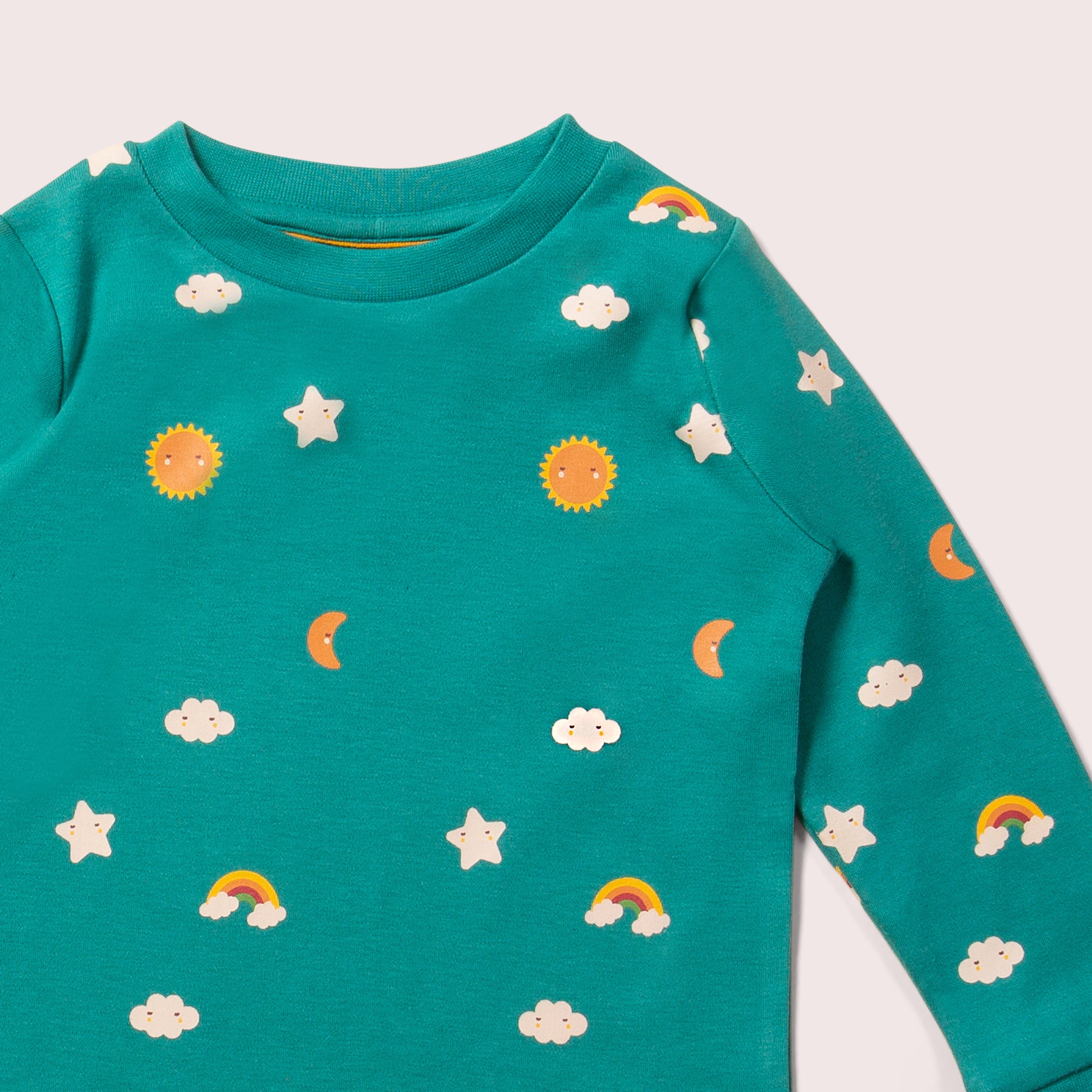 Turquoise Skies Organic Pyjamas NOT AVAILABLE for USA/AUS/CAN