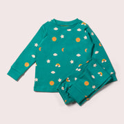 Turquoise Skies Organic Pyjamas NOT AVAILABLE for USA/AUS/CAN