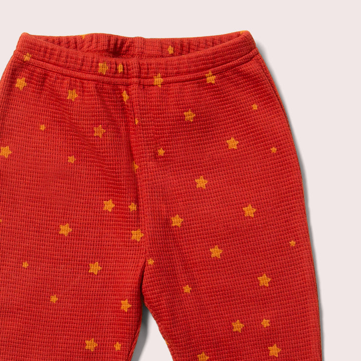 Hazelnut Stars Organic Waffle Pyjamas