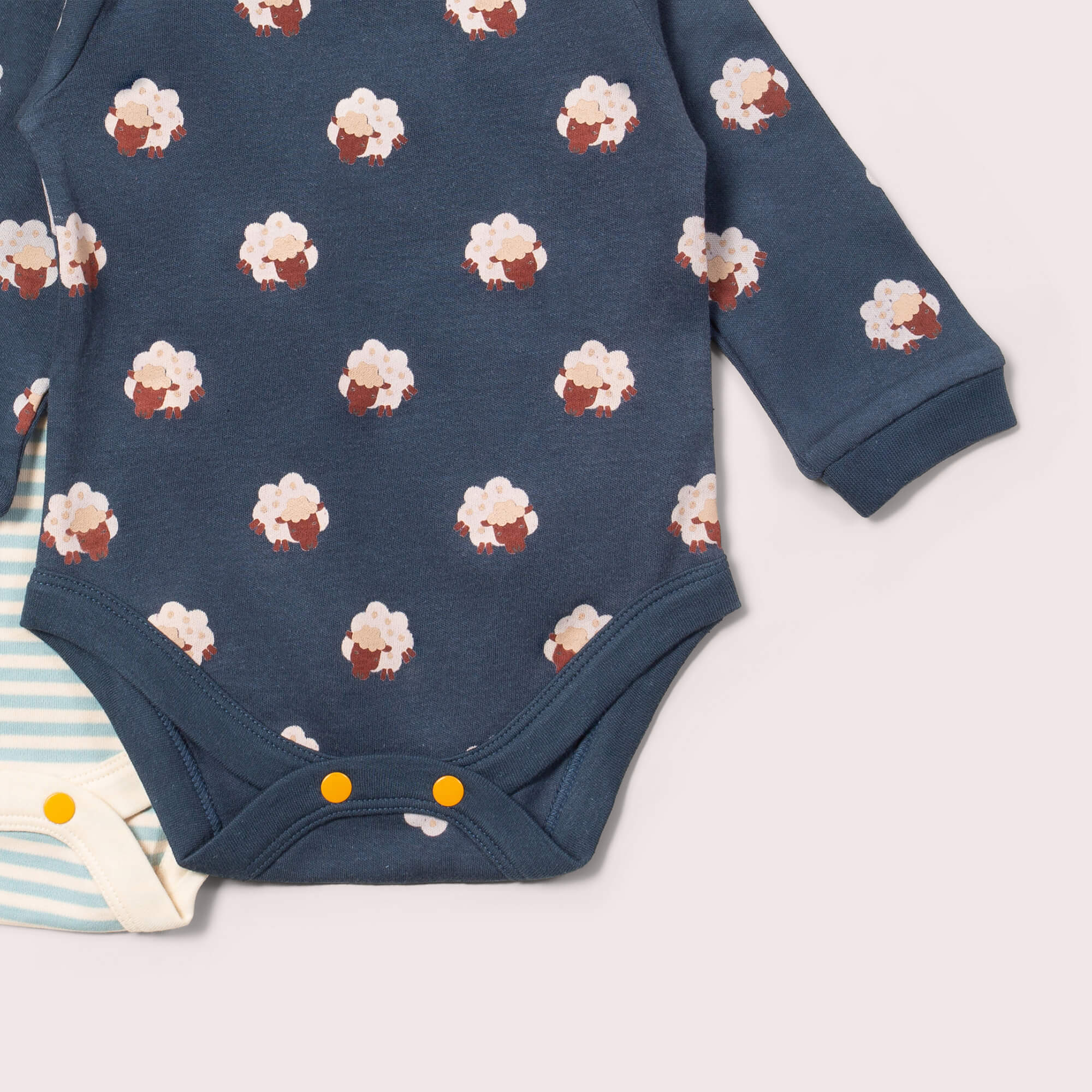 Sleeping Sheep Baby Bodysuit 2 Pack