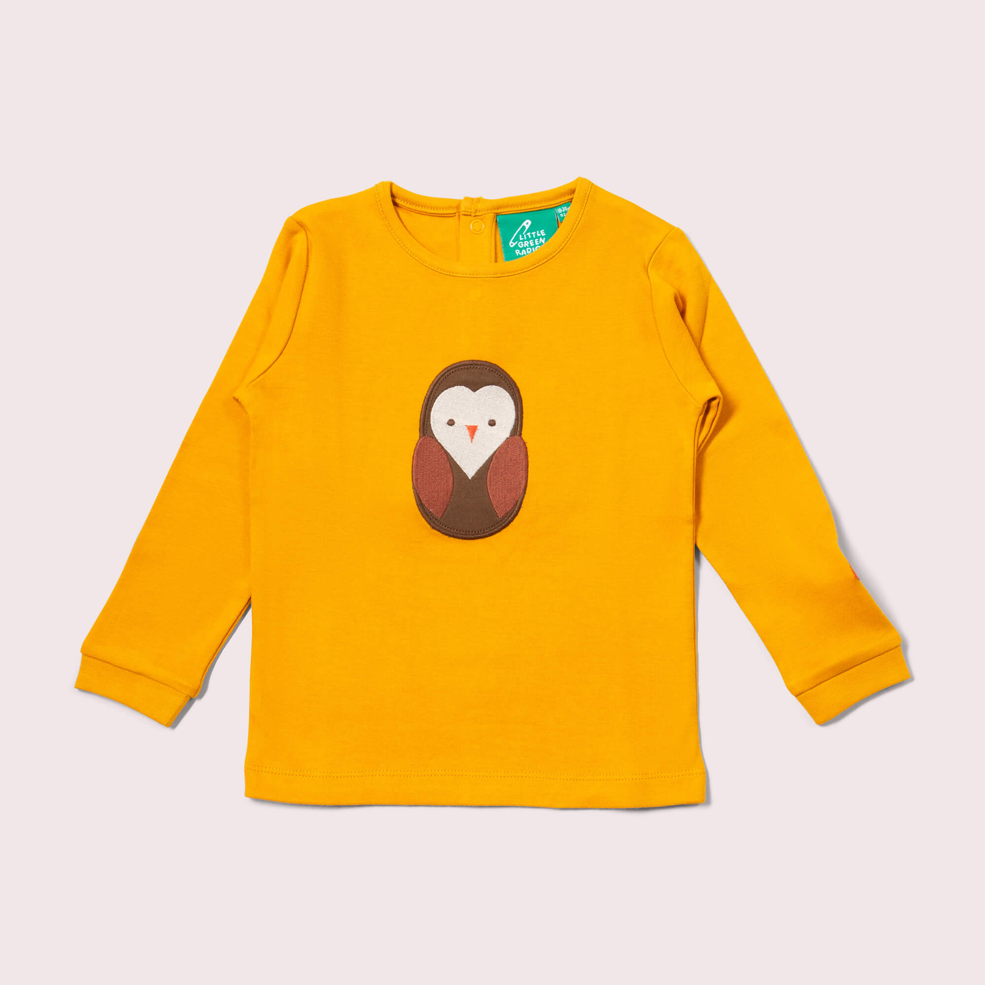 Brown Owl Applique Long Sleeve T-Shirt