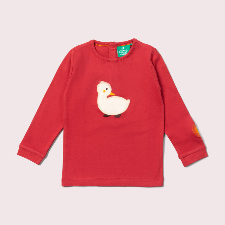 Duckling Applique Long Sleeve T-Shirt