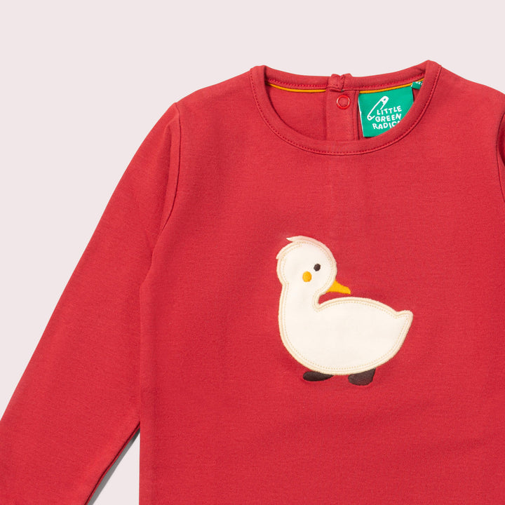 Duckling Applique Long Sleeve T-Shirt