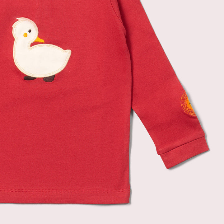 Duckling Applique Long Sleeve T-Shirt