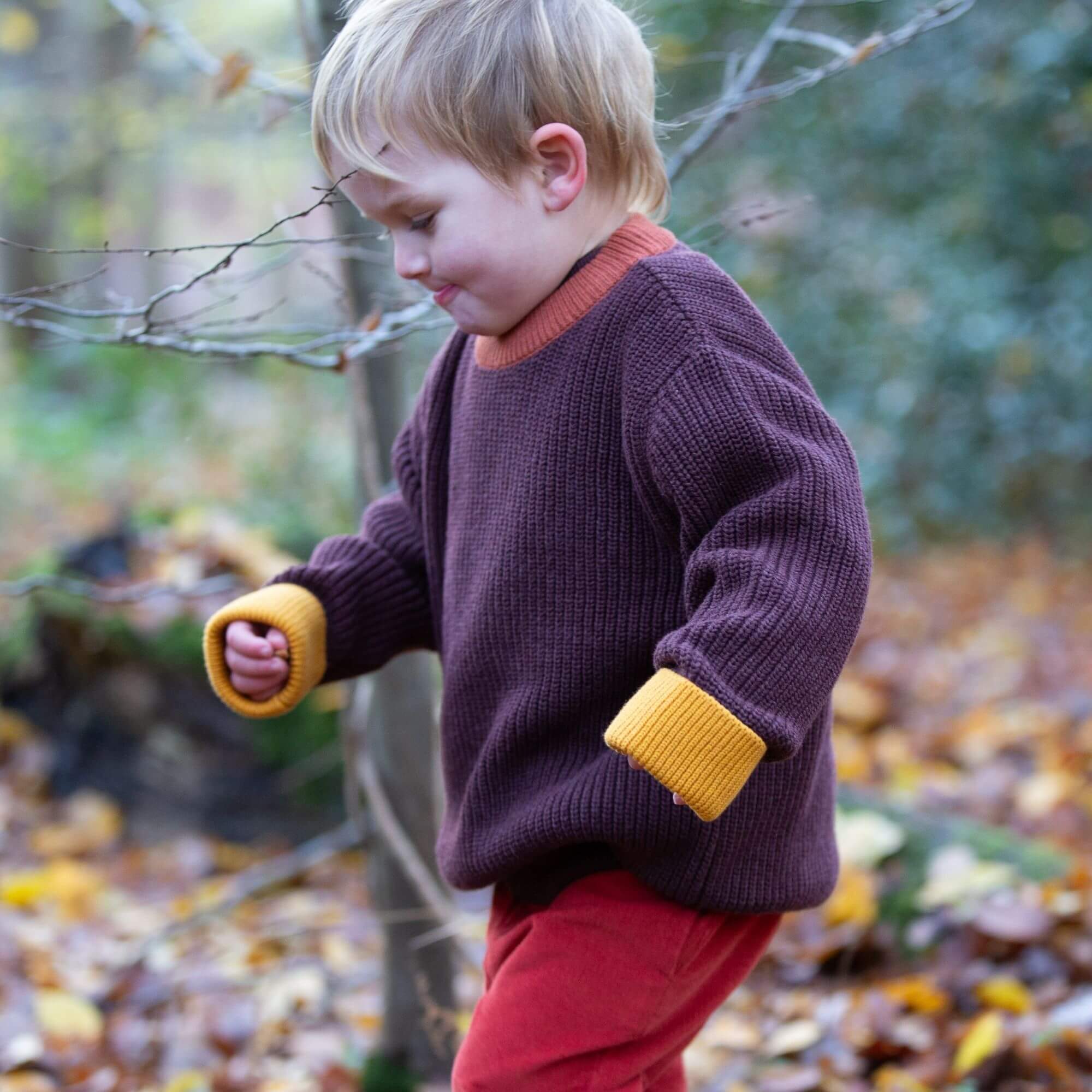 Chocolate Snuggly Knitted Jumper