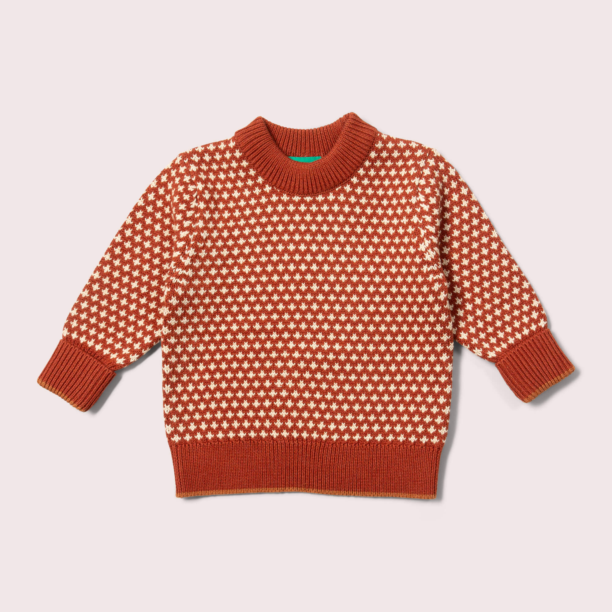 Ginger Diamonds Snuggly Knitted Jumper