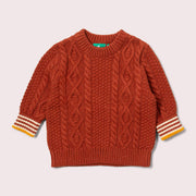 Ginger Aran Knitted Jumper