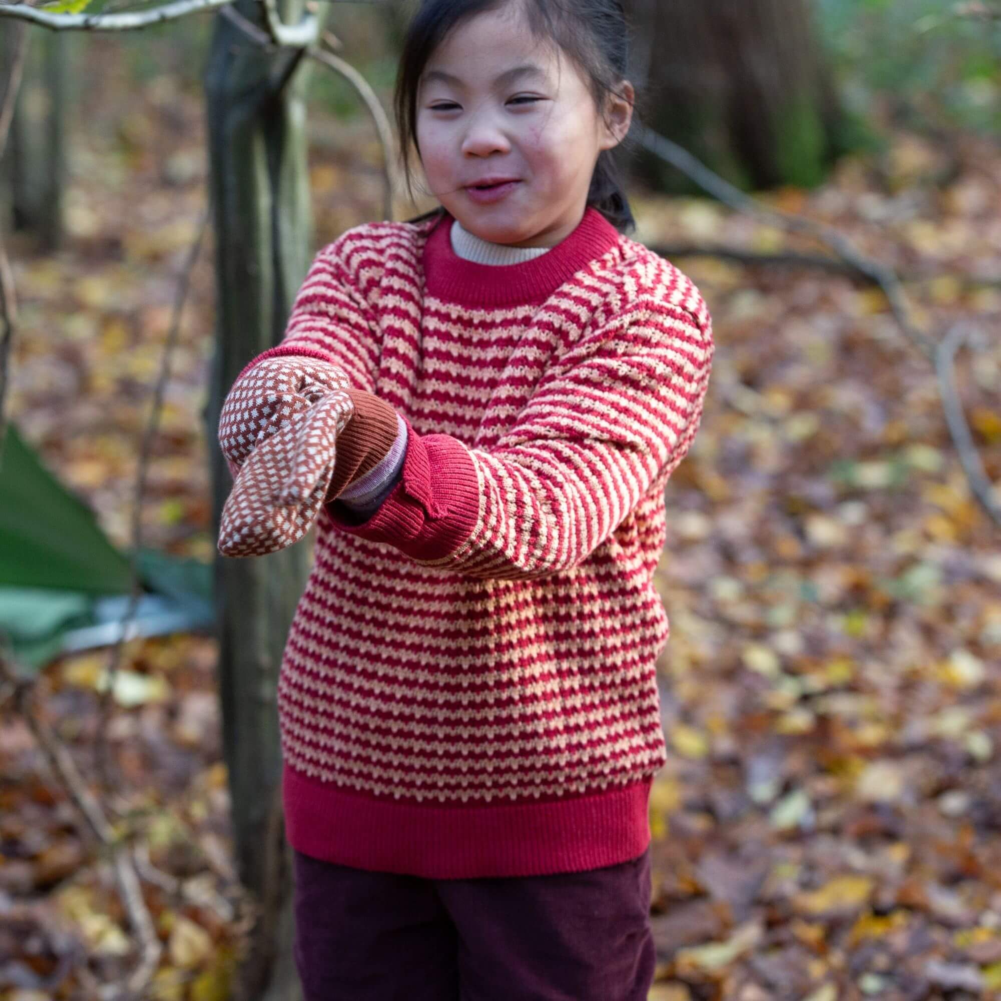 Juniper Striped Snuggly Knitted Jumper