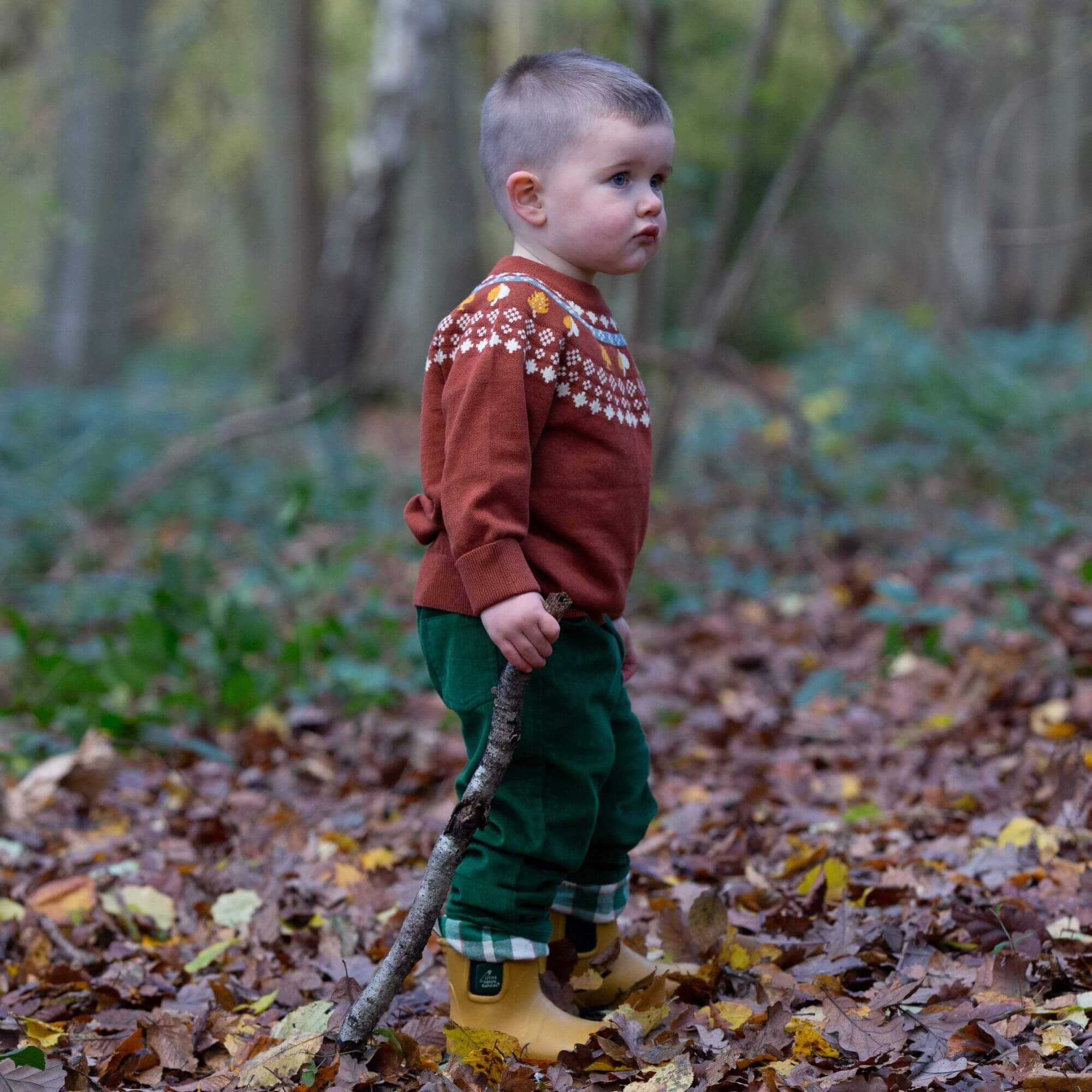 Autumn Leaves Fairisle Knitted Jumper