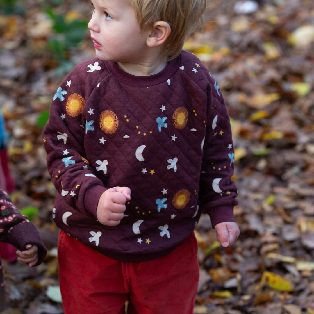 Flying Birds Quilted Sweatshirt