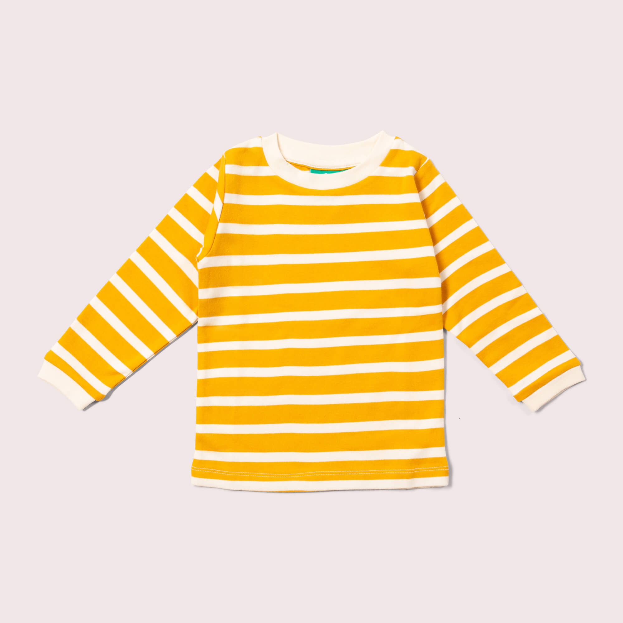 Gold Striped Long Sleeve T-Shirt