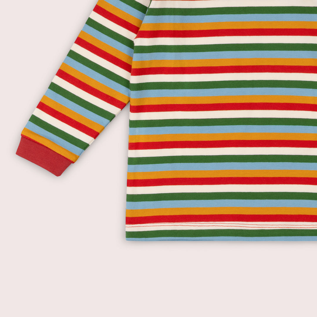 Autumn Rainbow Striped Long Sleeve T-Shirt