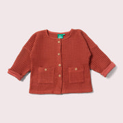 Ginger Chunky Waffle Relaxed Jacket