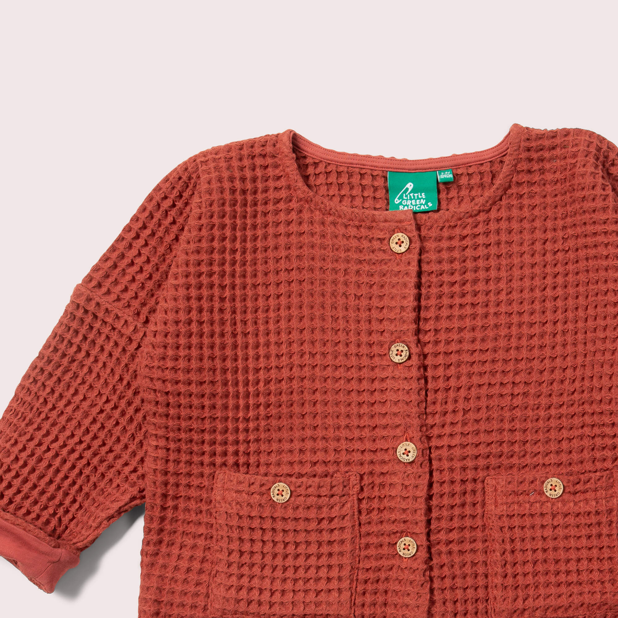 Ginger Chunky Waffle Relaxed Jacket