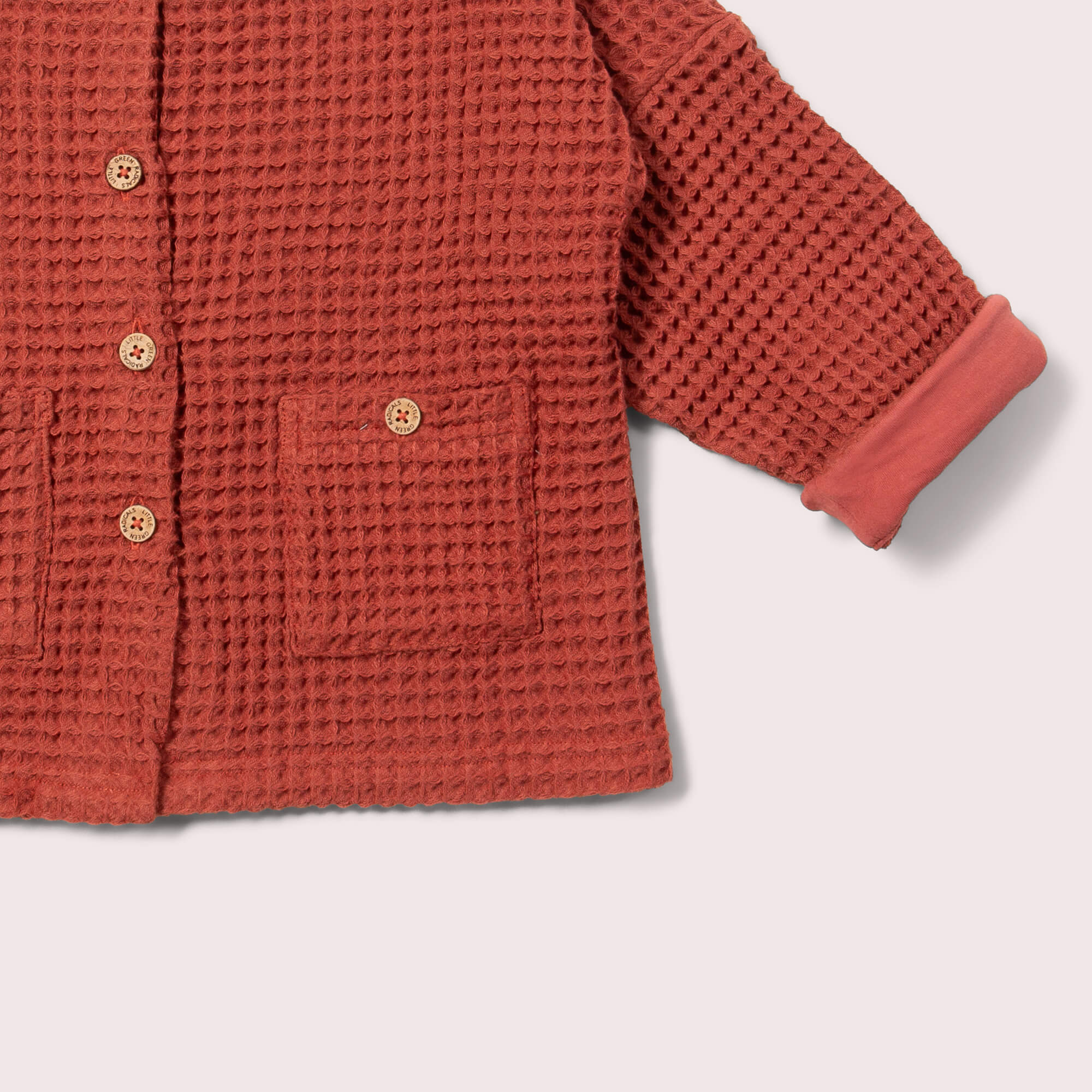 Ginger Chunky Waffle Relaxed Jacket