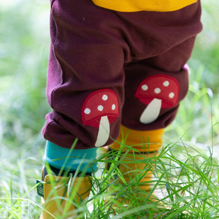 Toadstool Knee Patch Joggers Brown / 4-5y