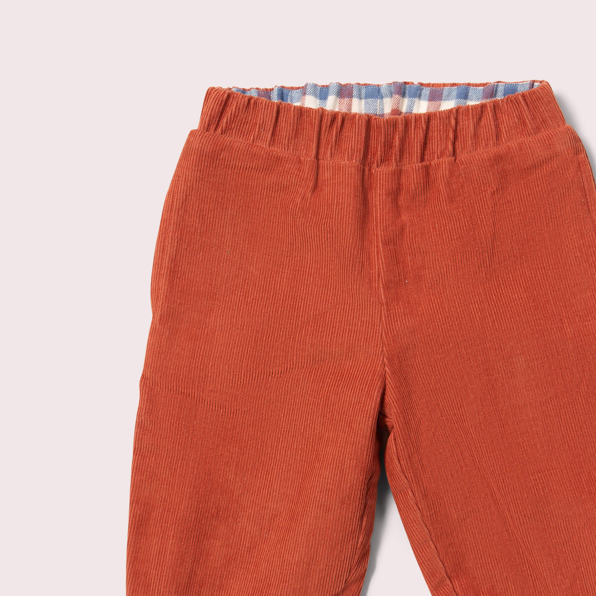 Ginger Check Reversible Pull On Trousers
