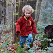 Ginger Zip Up Cosy Recycled Fleece Jacket