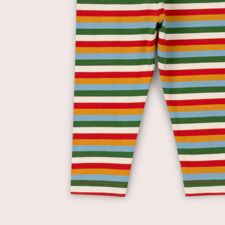 Rainbow Striped Organic Leggings