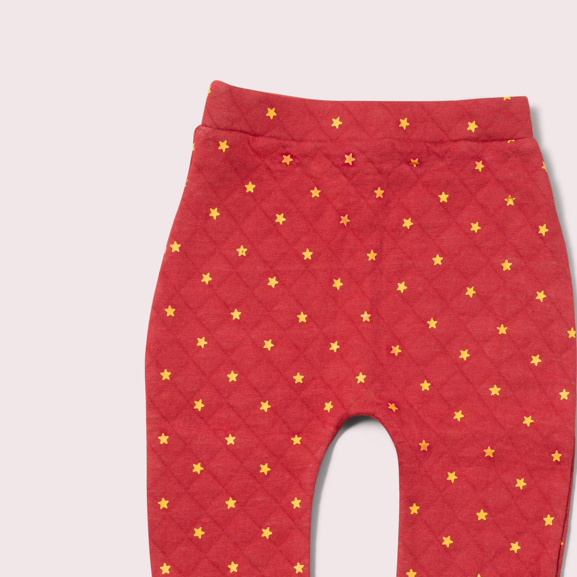 Red Stars Quilted Joggers