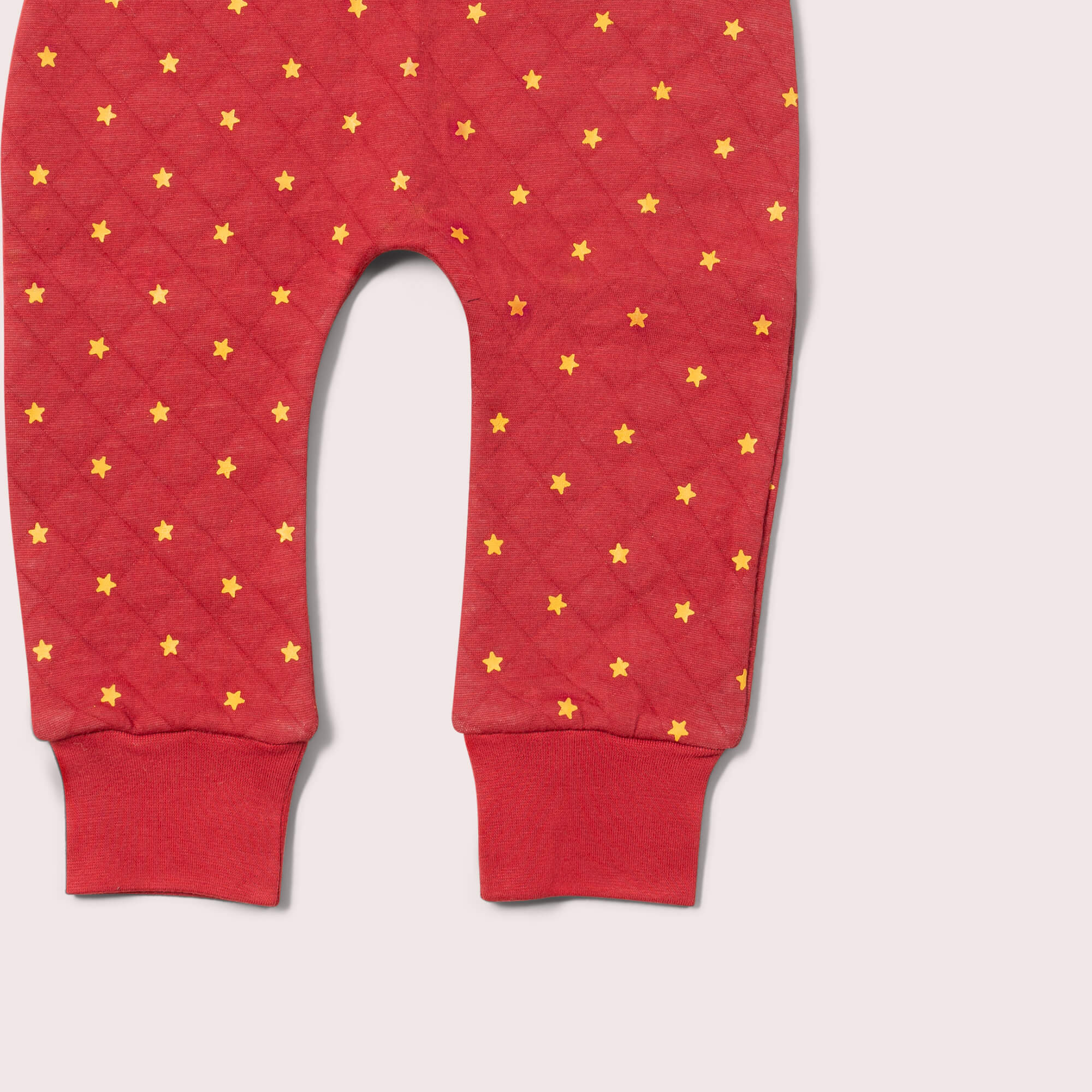 Red Stars Quilted Joggers