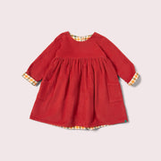 Holly Berry Reversible Corduroy Pocket Dress