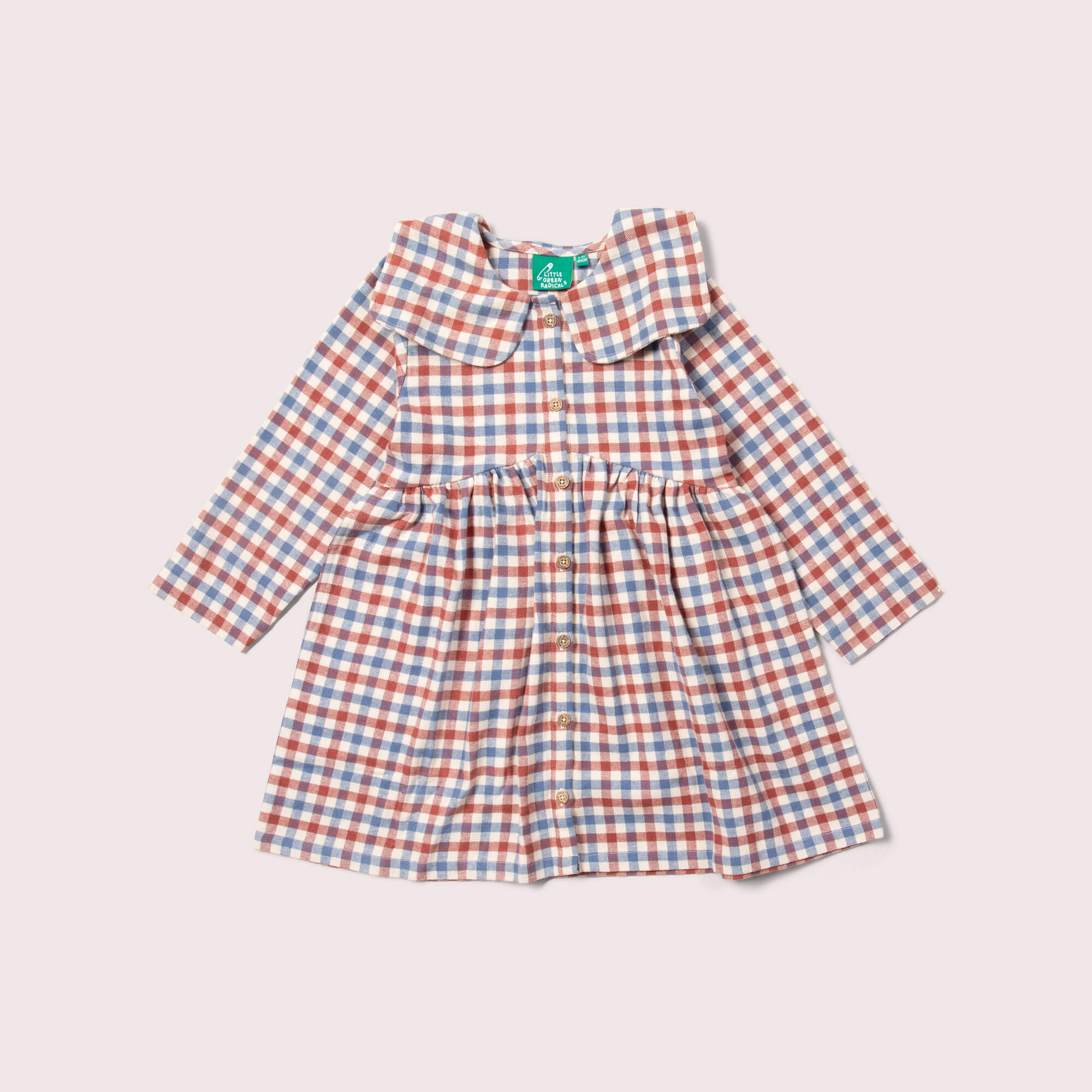 Ginger Check Long Sleeved Dress