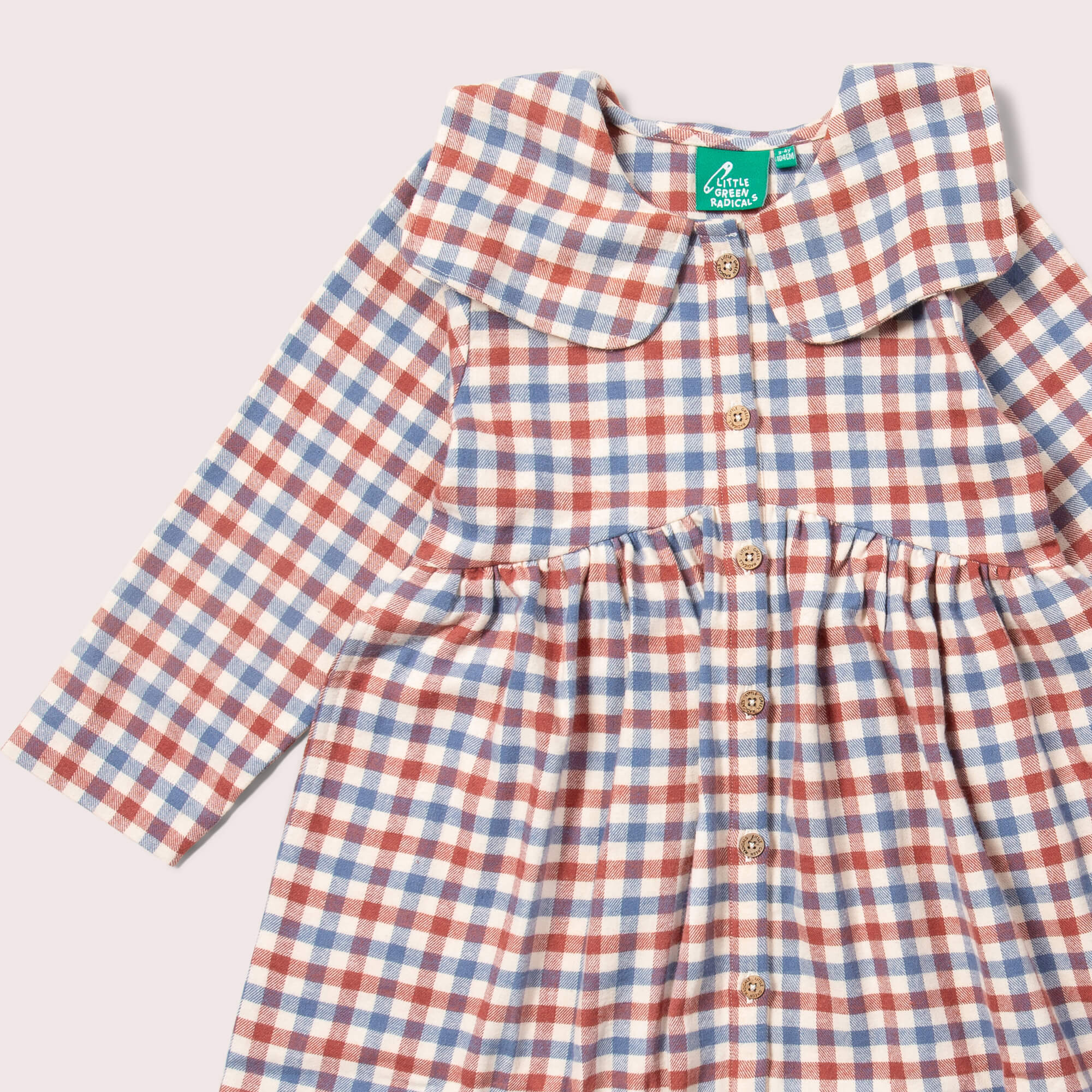 Ginger Check Long Sleeved Dress