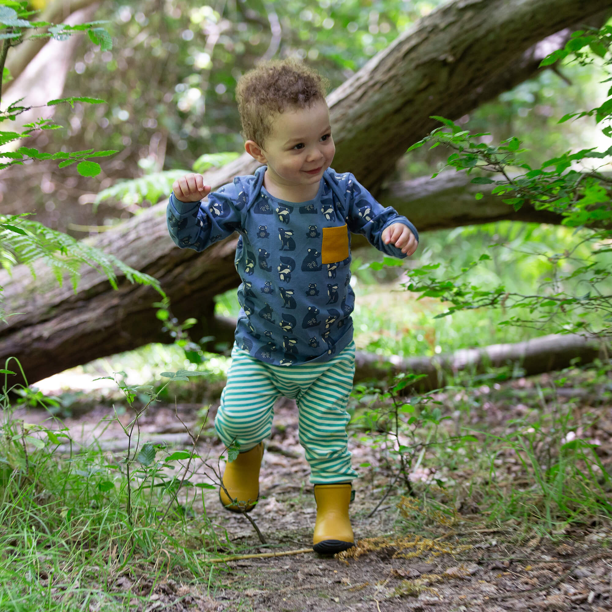 Midnight Animals Organic T-Shirt & Jogger Playset Blue / 4-5y