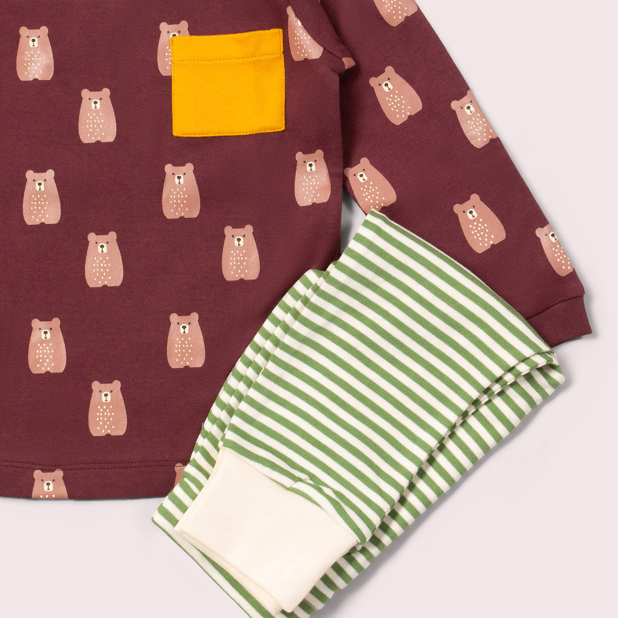 Brown Bears Organic T-Shirt & Jogger Playset
