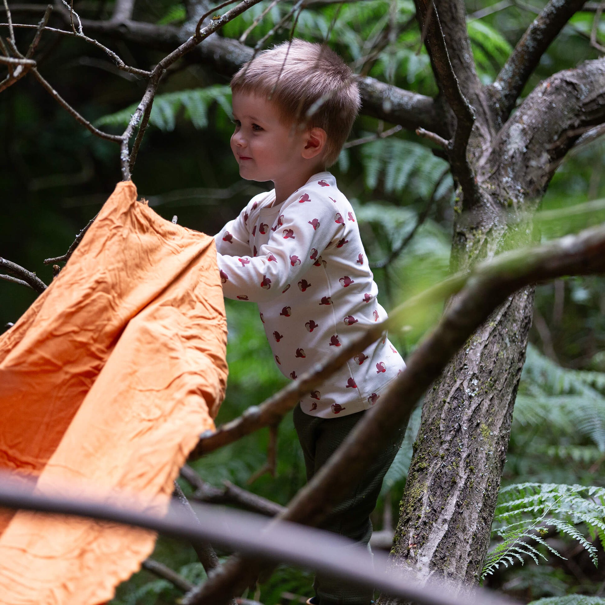 Little Robin Organic T-Shirt And Jogger Playset Cream / 4-5y