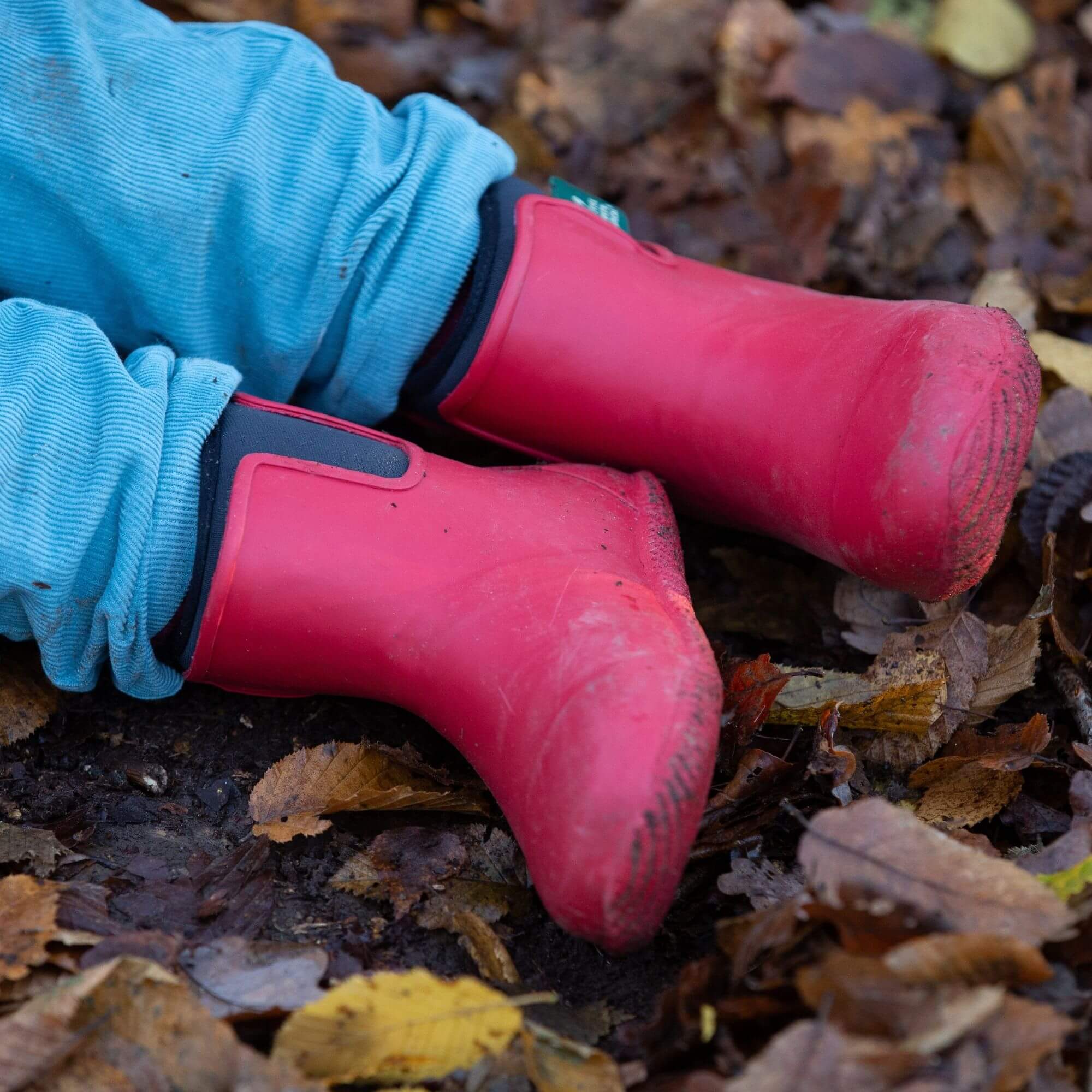 Red Lined Natural Rubber Ankle Rain Boots