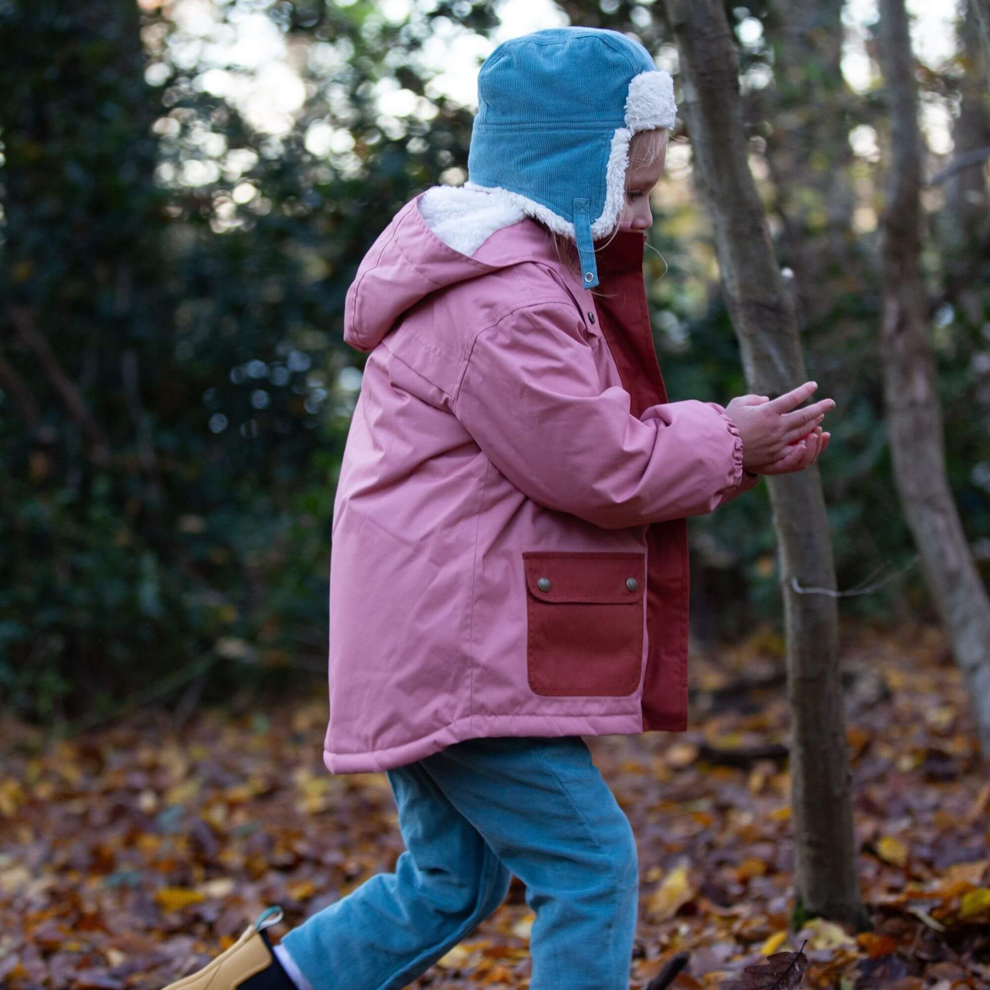 Pale Blue Sherpa Fleece Cosy Hat
