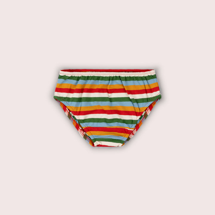 Turquoise Rainbows Organic Underwear 3 Pack
