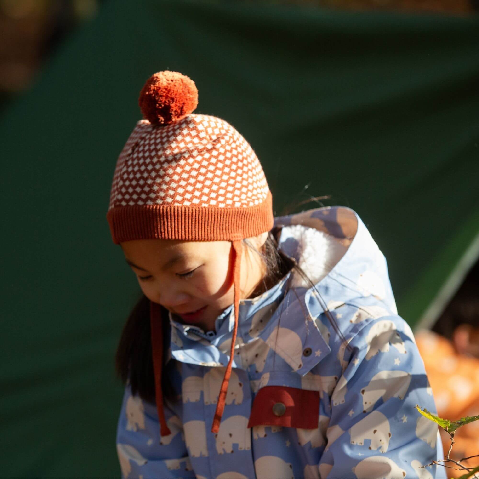 Ginger Diamonds Knitted Hat