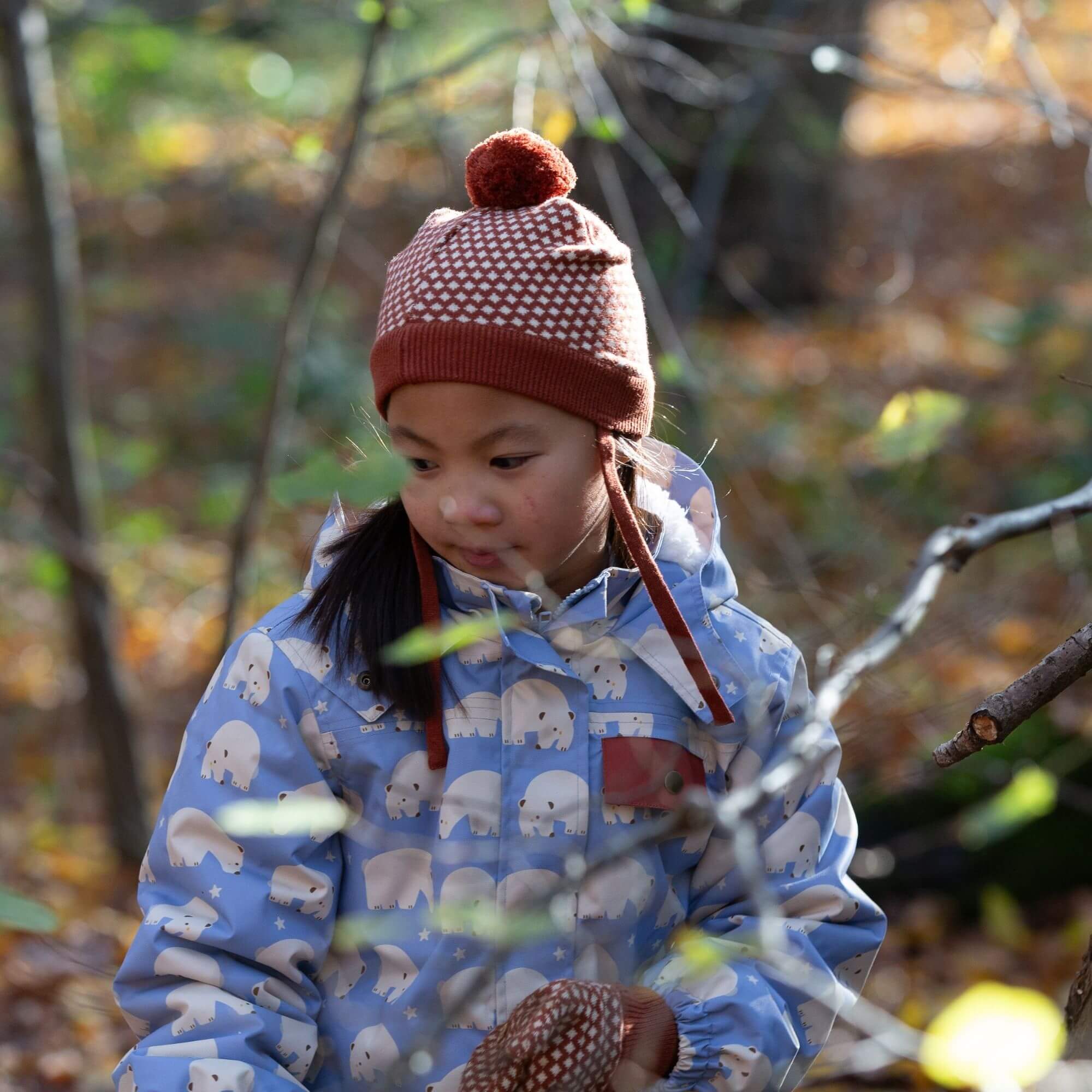 Ginger Diamonds Knitted Hat