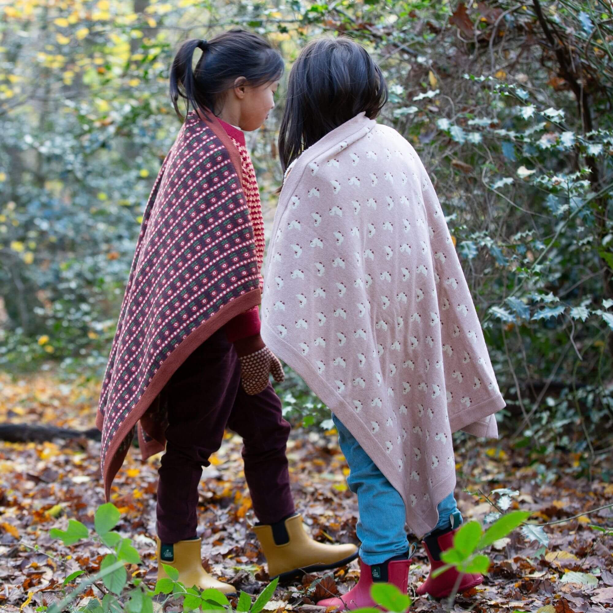 Collecting Flowers Knitted Organic Baby Blanket