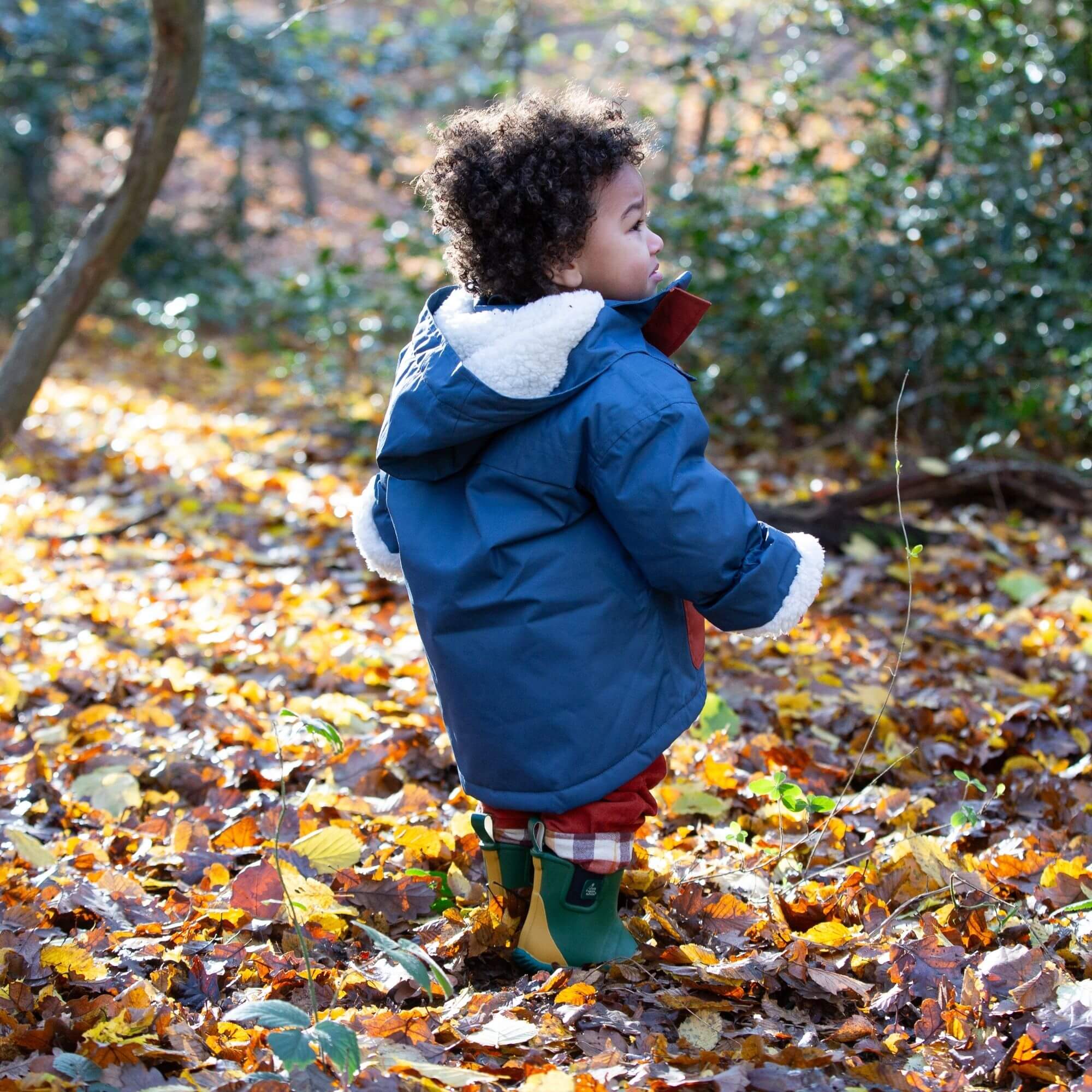 Moonlight Blue Recycled Waterproof Winter Coat