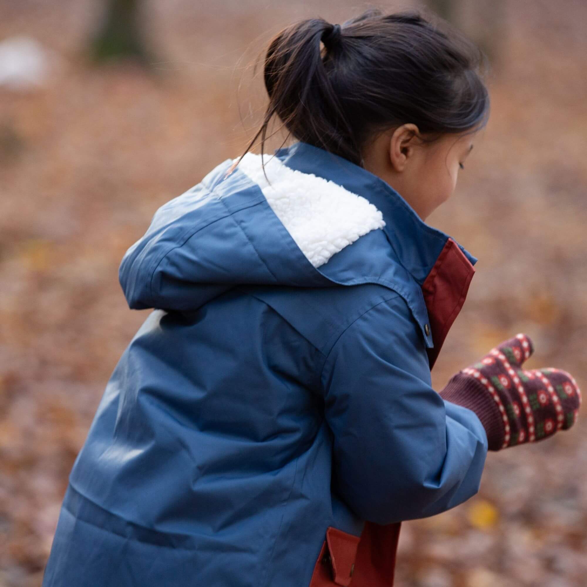 Moonlight Blue Recycled Waterproof Winter Coat