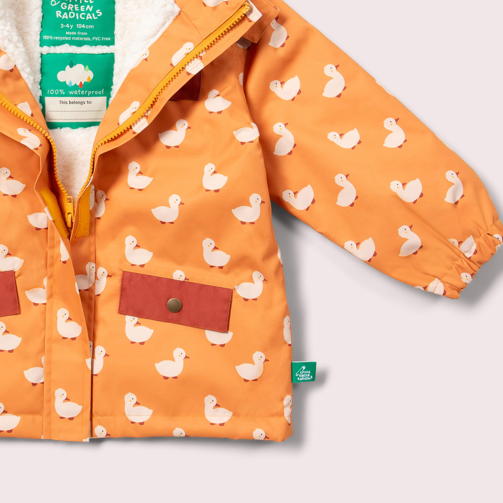 Gold Ducks Recycled Waterproof Adventure Winter Coat