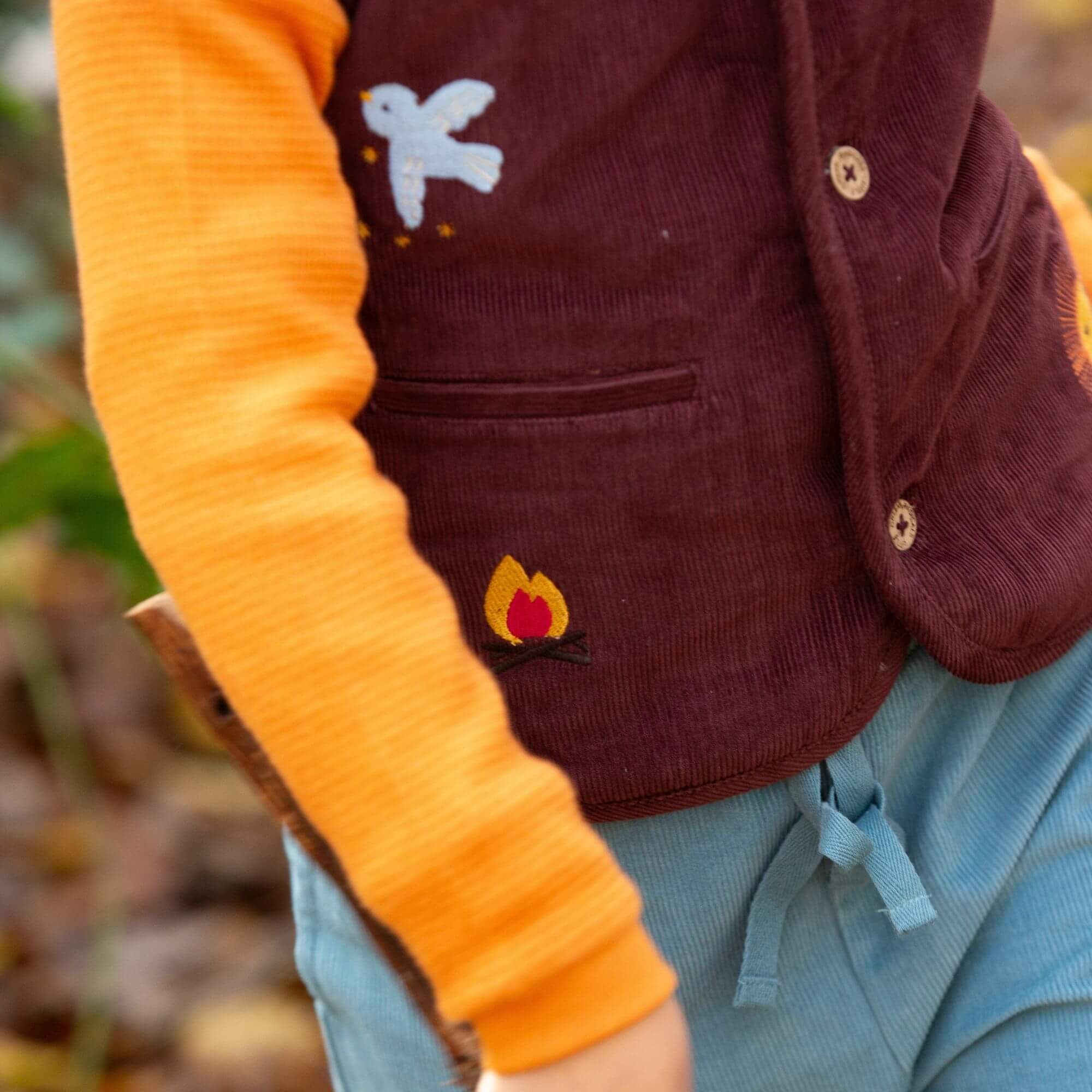 Chocolate Sherpa Lined Reversible Gilet