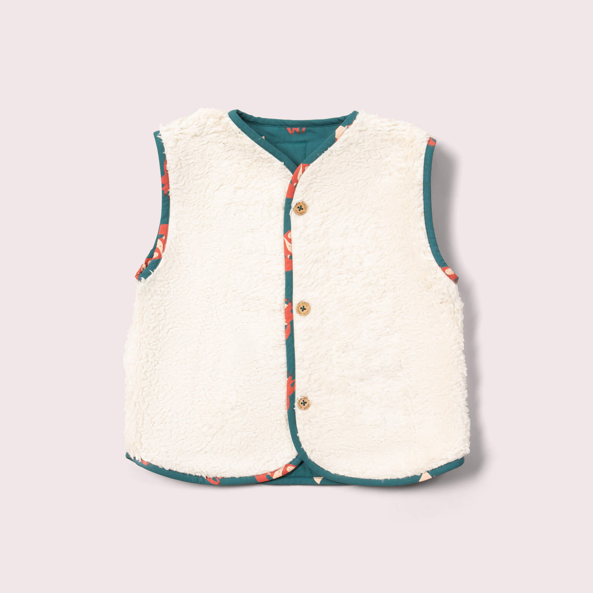 Red Foxes Sherpa Lined Reversible Gilet